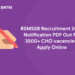 RSMSSB Recruitment 2022 Notification PDF Out for 3500+ CHO vacancies, Apply Online