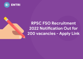 RPSC FSO Recruitment 2022 Notification Out for 200 vacancies - Apply Link