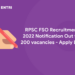 RPSC FSO Recruitment 2022 Notification Out for 200 vacancies - Apply Link