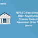 ibps so recruitment