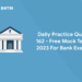Daily Practice Quiz 162 - Free Mock Test 2023 For Bank Exam