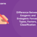 Difference Between Exogenic and Endogenic Forces - Types, Factors, Classification