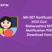 MH SET Notification 2022 Out
