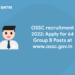 OSSC recruitment 2022