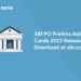 SBI PO Prelims Admit Cards 2022
