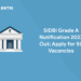 SIDBI Grade A Notification 2023 Out