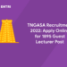 TNGASA Recruitment 2022
