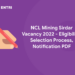 NCL Mining Sirdar Vacancy 2022 - Eligibility, Selection Process, Notification PDF