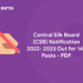 Central Silk Board (CSB) Notification 2022- 2023 Out for 142 posts - PDF