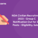 NDA Civilian Recruitment 2023 - Group C Notification Out for 251 Posts - Eligibility, Salary
