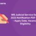 WB Judicial Service Exam 2023 Notification PDF Out - Apply Date, Vacancy, Eligibility