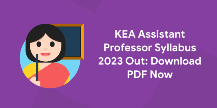 KEA Assistant Professor Syllabus 2023Out