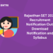 Rajasthan SET 2023