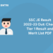 SSC JE Result 2022-23 Out