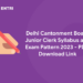 Delhi Cantonment Board Junior Clerk Syllabus and Exam Pattern 2023 - PDF, Download Link
