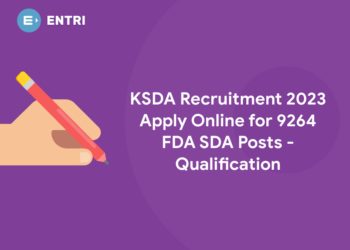 KSDA Recruitment 2023 Apply Online for 9264 FDA SDA Posts - Qualification
