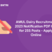 AMUL Dairy Recruitment 2023 Notification PDF Out for 255 Posts - Apply Online