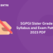 SGPGI Sister Grade II Syllabus and Exam Pattern 2023 PDF
