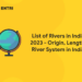 List of Rivers in India 2023 - Origin, Length, River System in India