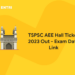 TSPSC AEE Hall Ticket 2023 Out - Exam Date Link