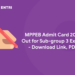 MPPEB Admit Card 2023 Out for Sub-group 3 Exams - Download Link, PDF