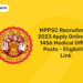 MPPSC Recruitment 2023 Apply Online for 1456 Medical Officer Posts - Eligibility, Link