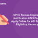 NPHC Trainee Engineer Notification 2023 Out - Apply Online for 401 Posts, Eligibility, Vacancy