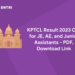 KPTCL Result 2023 Out for JE, AE, and Junior Assistants - PDF, Download Link