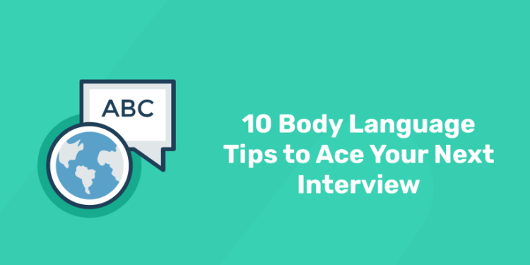 body language tips for interview