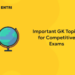 important gk topics