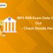 IBPS RRB Exam Date 2024