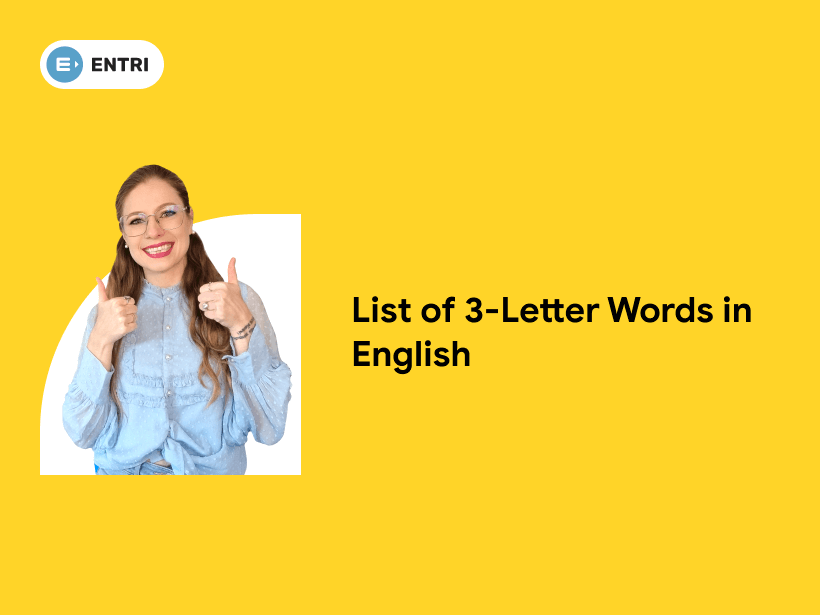 List Of 3 Letter Words In English Entri Blog