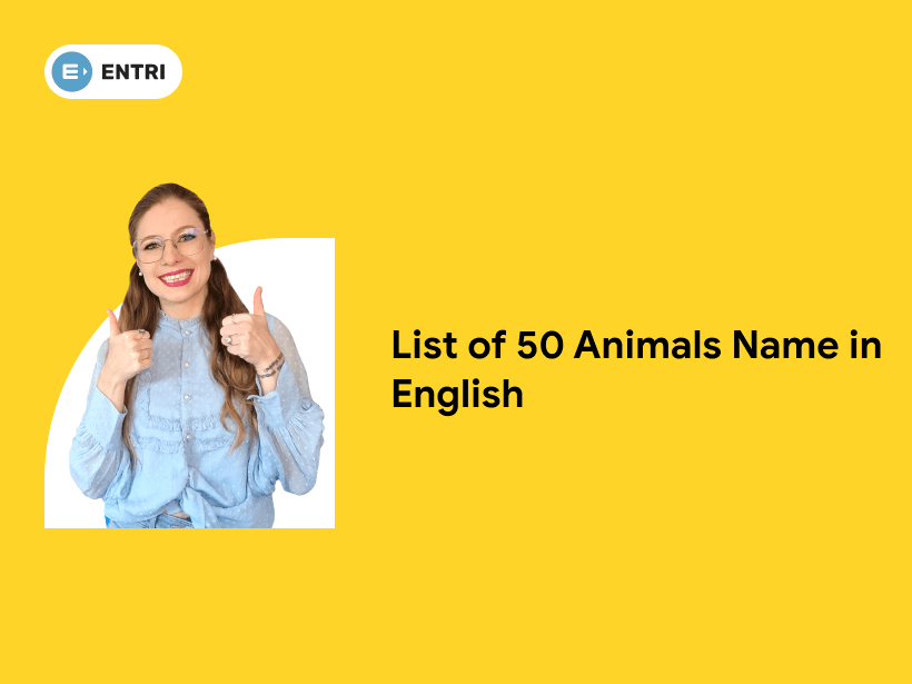 List of 50 Animals Name in English - Entri Blog