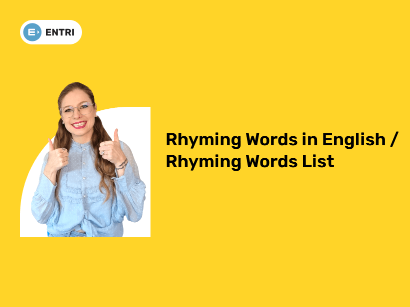 Rhyming Words in English | Rhyming Words List - Entri Blog
