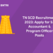 TN SCD Recruitment 2023
