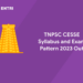 TNPSC CESSE Syllabus and Exam Pattern