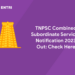 TNPSC Combined Subordinate Services Notification
