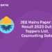 JEE Mains Paper 2 Result 2023