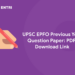 UPSC EPFO Previous Year Question Paper: PDF, Download Link