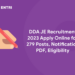 DDA JE Recruitment 2023 Apply Online for 279 Posts, Notification PDF, Eligibility