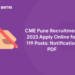CME Pune Recruitment 2023 Apply Online for 119 Posts: Notification PDF