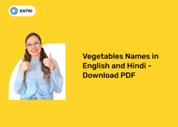 Vegetables Names in English and Hindi - Download PDF