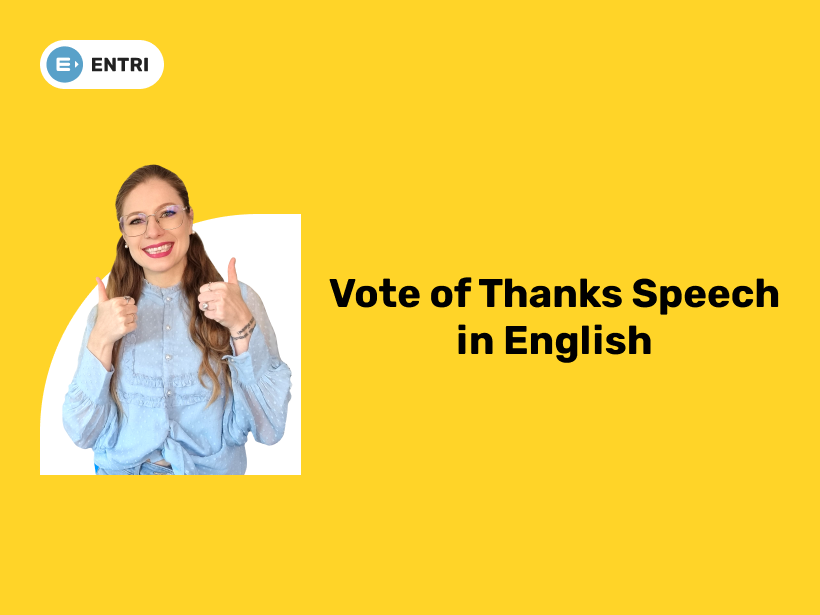 a vote of thanks speech meaning