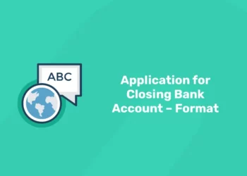 application for closing bank account