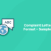 complaint-letter-format