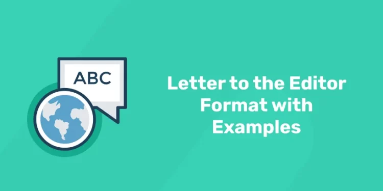 letter to the editor