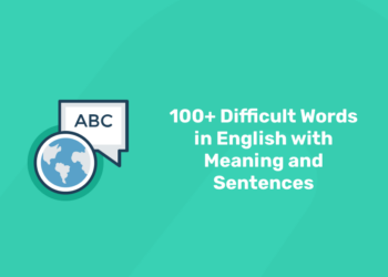 100 plus difficult words with meaning