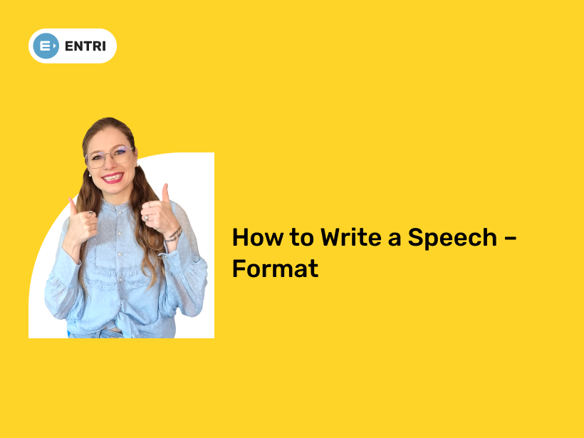 write format of speech writing