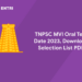 TNPSC MVI Oral Test Date 2023