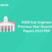 KSEB Sub Engineer Previous Year Question Papers 2023 PDF
